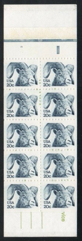 ALLY'S STAMPS US Scott #1949a 20c Big Horned Sheep - Pane [10] MNH [BP-8b]