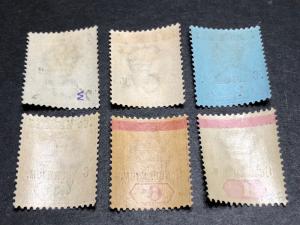 British New Hebrides Scott 1-6/SG 4-9 Mint OG Two Signed CV $213