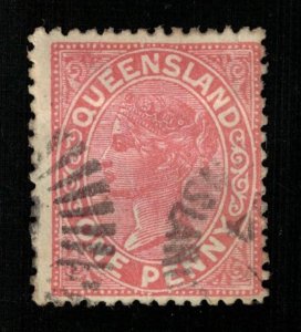 1890 Queensland Australia one penny (TS-520)