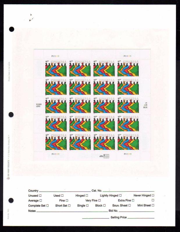 G&K Storage 8.5X11 Large Pocket 3 Hole Storage Display Page Pack of 25 NEW