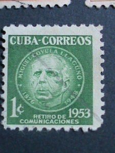 ​CUBA-1917-SC#264//279- 9 OVER 100 YEARS OLD CUBA FAMOUS PERSONS USED STAMPS