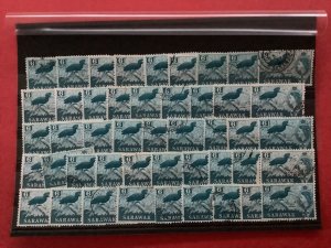 Sarawak 1953 Malabar Pied Hornbill Used  Stamps  R50544