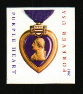 2012 45c Purple Heart, Special Issue, Imperforate Scott 4704a Mint F/VF NH