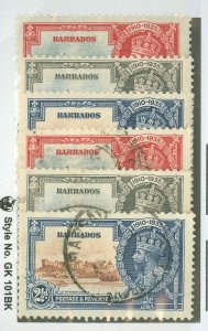 Barbados #186-8 Used Multiple