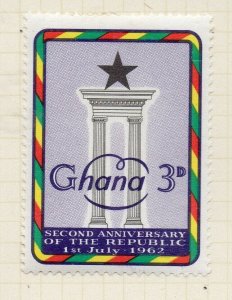 Ghana 1962 Early Issue Fine Mint Hinged 3d. NW-167908