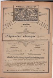 Allgemeiner Anzeiger - 1896 #1, 1897 1/2,4,5,7 (Apolda/Munster)