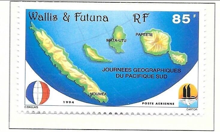 WALLIS & FUTUNA Sc C177 NH issue of 1994 - MAPS