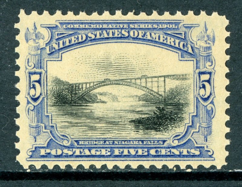 USA 1901 Pan-American Expo 5¢ Bridge Scott # 297 Mint P914