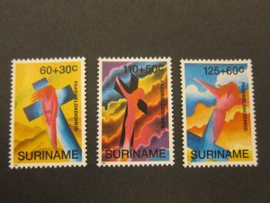 Suriname 1993 Sc B395-7 Christmas Religion set MNH