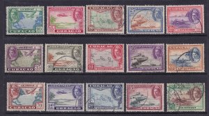 Netherlands Antilles Scott C18-C32, 1942 Air Mails, F/VF Used.  Scott $36