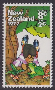 New Zealand 1150 Health Boy Frog 8c+2c (1 stamp) MNH 1977