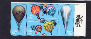 2035a Balloons, MNH ZIP Block/4