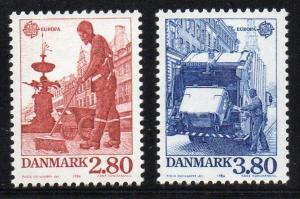 Denmark Sc 826-7 1986 Europa stamp set mint NH