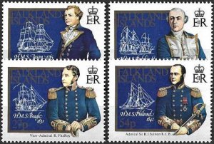 1985 Falkland Islands Captains and their Sailing Ships VF/MNH! LOOK!