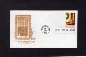 1843 Christmas, FDC, Artmaster