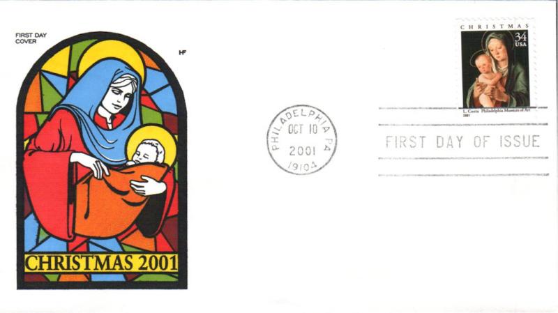 #3536 Madonna and Child Farnam FDC