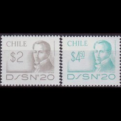 CHILE 1981 - Scott# 543/45 Stateman Issued 1981 NH