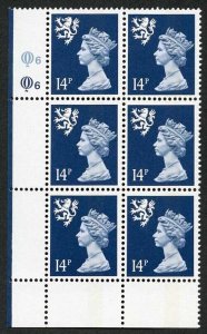 S-QFP14A 14p Deep Blue Scotland Questa CB FCP/PVA Cyl Q6/Q6 Perf P U/M