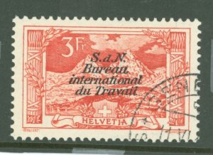 Switzerland/International Labor Bureau (3O) #3O23  Single