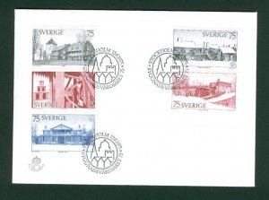 Sweden  FDC 1975.  Eur. Architectectural  Heritage Year.  Cz Slania