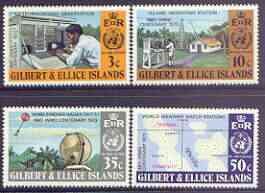 GILBERT & ELLICE IS. - 1973 - IMO & WMO Centenaries - Perf 4v Set - MNH