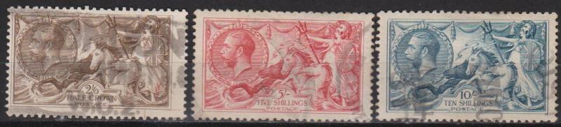 Great Britain #179-81 F-VF Used CV $360.00 (B8428)