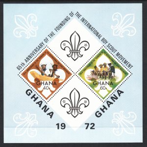 Ghana 465 Boy Scouts Souvenir Sheet MNH VF