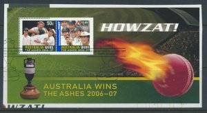 Australia   SC#  2592a  SG MS2738 Used Cricket Ashes  with fdc see details & ...