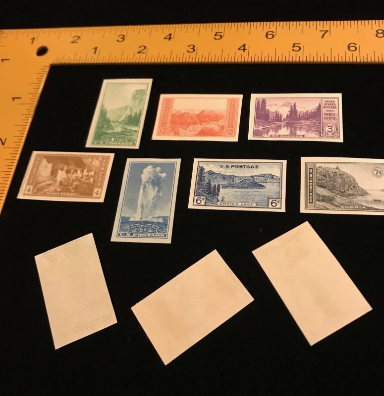 756 to 765 MNH VF National Parks Imperforates