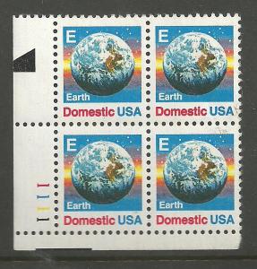 #2277 E Stamp Plate Block Mint NH