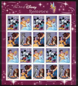 US 2006 Disney Romance Sheet; Scott 4028a; MNH