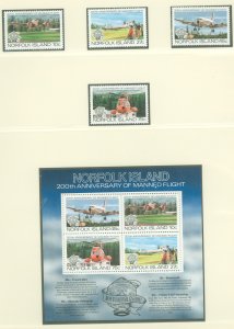 Norfolk Island #310-313a Mint (NH) Single (Complete Set)