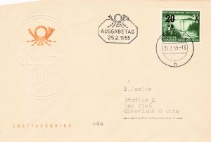 GERMANY  DDR 1955 YEAR SET OF FDC  231//277, B27  NO 271