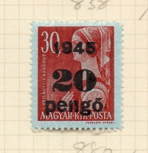 Hungary 1945-46 Early Issue Fine Mint Hinged 20p. Surcharged Optd NW-193684