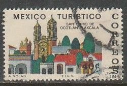 MEXICO 1014, TOURISM PROMOTION, SANCTUARY, OCOTLAN, TLAXCALA. USED  F-VF. (1250)