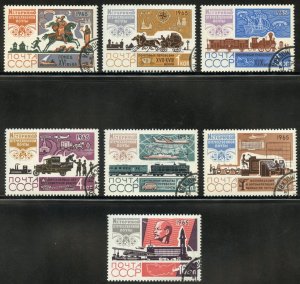Russia Scott 3098-3104-UVFNHOG (CTO)- Complete Postal History SCV $2.30