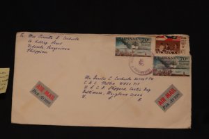 Philippines 937 & C94 (x2) on cover Urdaneta to Baltimore MD CGC Mellon (#1251)