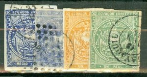 PT: Ecuador 2, 2a, 4-5 used CV $105
