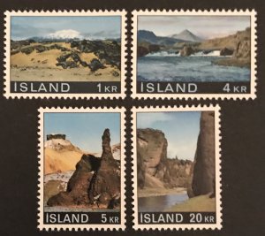 Iceland 1970 #412-15, Views, MNH.