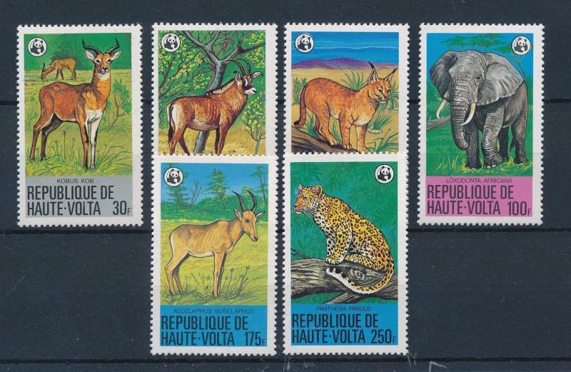 [54026] Burkina Faso Upper Volta 1979 Wild animals WWF Elephant Leopard MNH