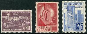 PORTUGAL # 592 - 594 VF Hinged Issues HI VALUE - KING ALFONSO DISCOVERY  - S6175