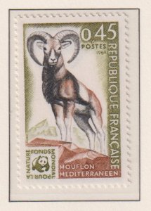 France   #1257  MNH  1969  mouflon