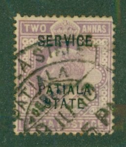 INDIA PATIALA O22 USED BIN $0.50