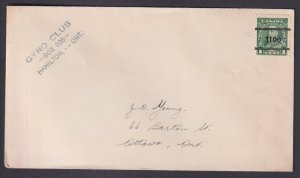 Canada 5-217 Hamilton precancel style 5 on cover