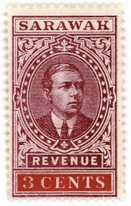 (I.B) Sarawak Revenue : Duty Stamp 3c (1918)