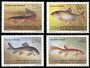 Kyrgyzstan 48-51, MNH, Fishes