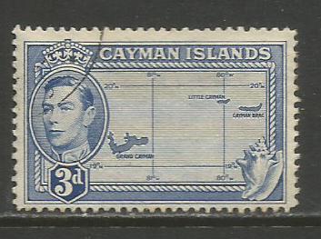 Cayman Isl.    #115  Used  (1947)  c.v. $0.45