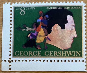 US #1484 MNH Single w/Selvage George Gershwin SCV $.30 L10