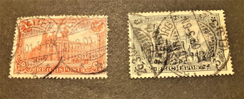 GERMANY #s 62 & 64 USED CV $ 46.75