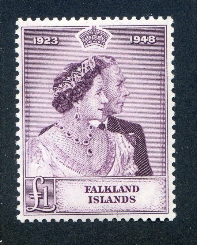 Falkland Islands 1948 Silver Wedding SG167 Unmounted Mint